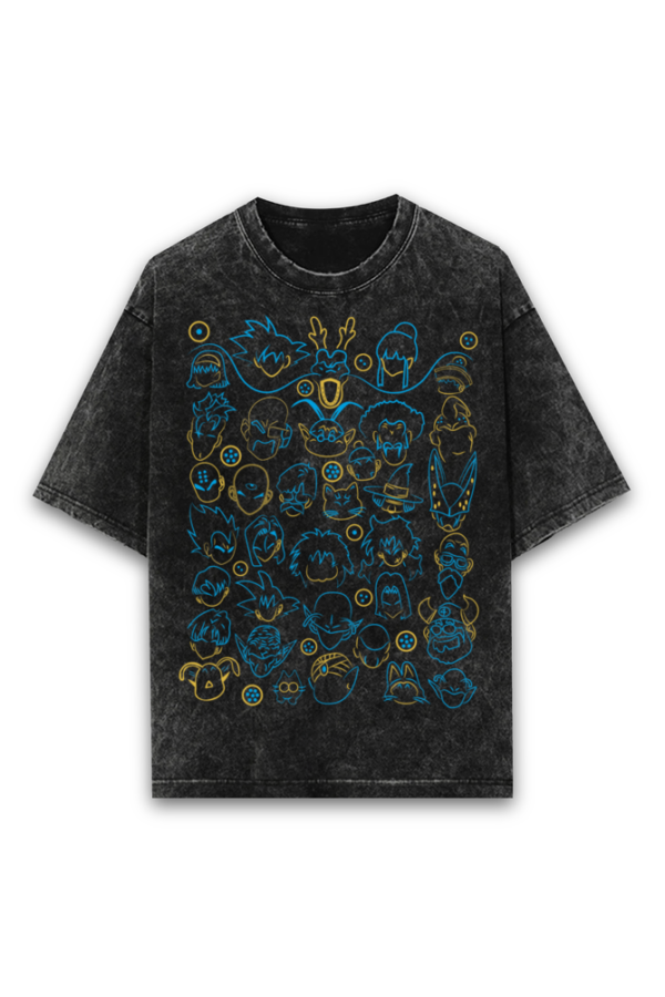 DRAGON BALLZ ACID WASH T SHIRT - Image 3